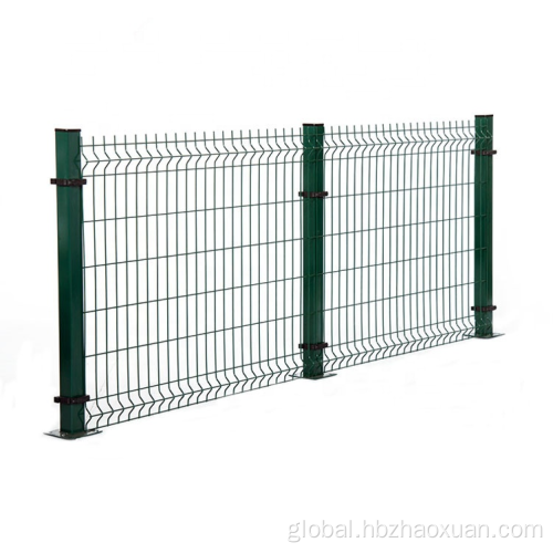 3d Curved Fence Panels V Fold Wire Mesh Fence 3D Welded Fence Manufactory